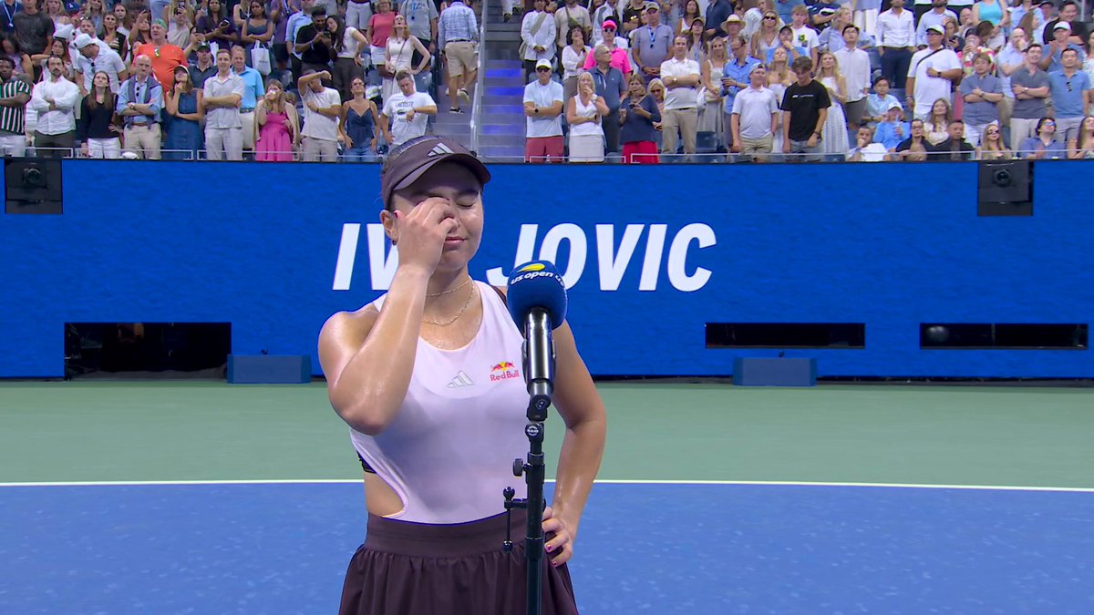 "I feel like I lost my sanity five times over to win that match." 😅 Iva Jovic after battling close friend Alex Eala to advance to the Round of 16.