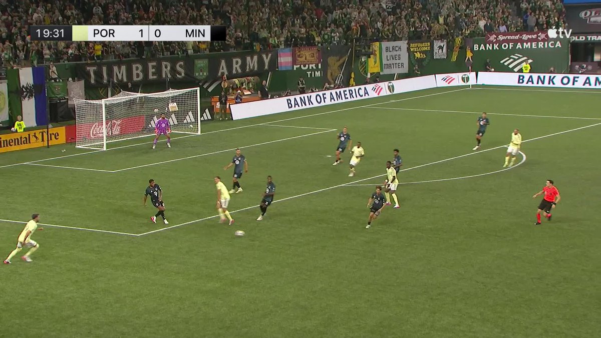 Oh my Ariel Lassiter! 🤯 An absolute banger from distance to double Portland Timbers’s lead.