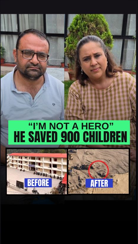 #Nepal-The headmaster who saved the lives of 900 children in Nepal tells me that there were 30 children, all girls, he could not send home from school, as he did with the other students, because they were all hostellers. He walked up the mountains with each of them taking them to safety as flood waters swirled. Incredible man. My full ground report from Trishuli here