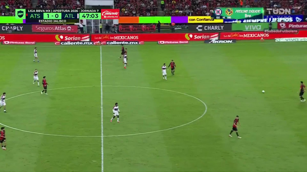 ¡El Potro de Hierro ya respondió! 🐴 Aquí les dejo el gol del Atlante FC 🐎⚽️. 💙❤️ Sarrafiore con el empate. #LaLigaDeLaAfición✨ | #J7 | #AP26 | #ATSATL