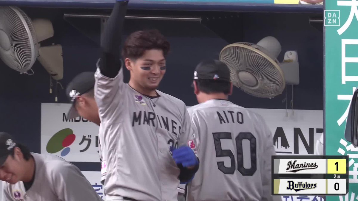 地元大阪で 流石のパワーで持って行った 井上広大が第4号先制ホームラン ⚾️オリックス×ロッテ #chibalotte #だったらDAZN