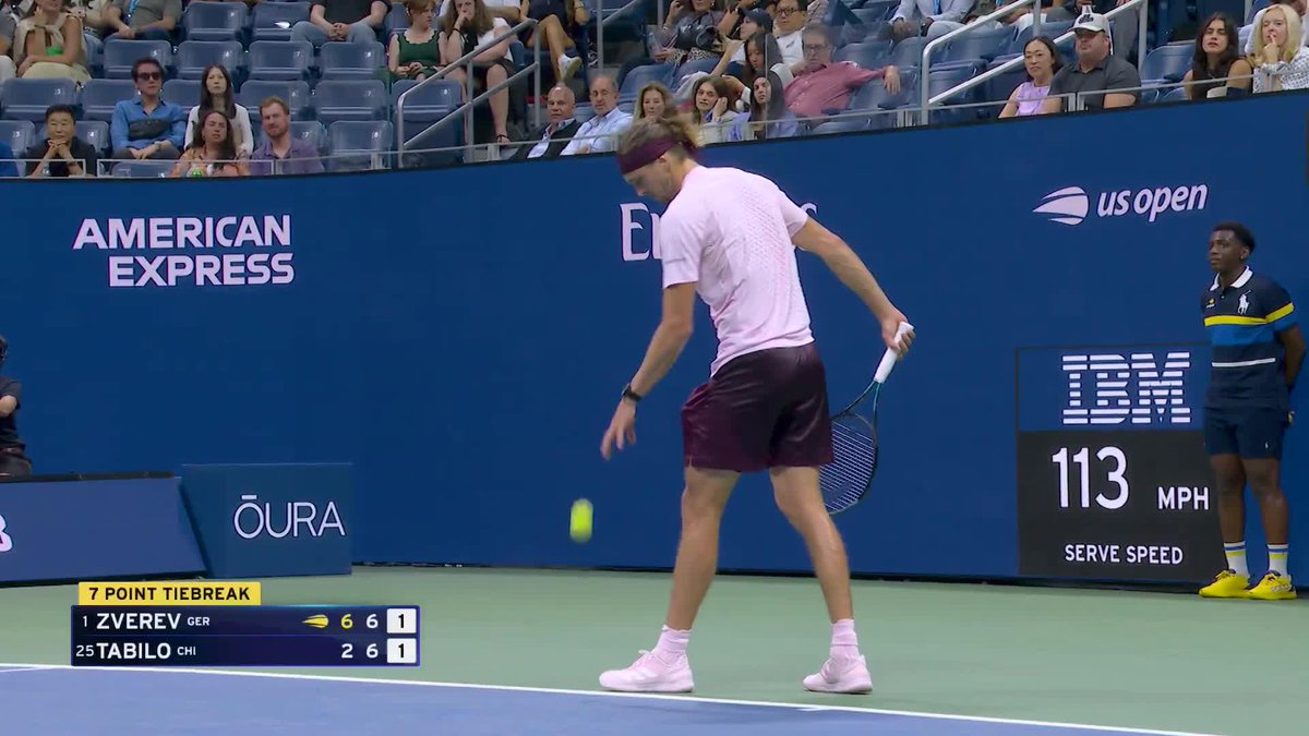 Looking to finish in 3️⃣! Zverev takes a two set lead over Tabilo.