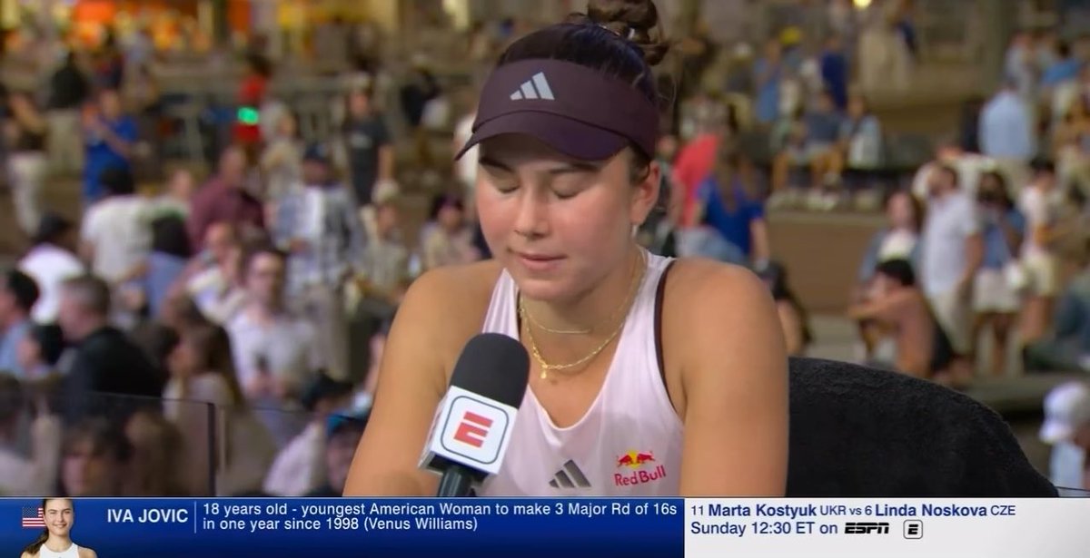This week is one of the most meaningful tournaments for me Alex Eala is one of my best friends… Iva Jovic in an interview with Andy
