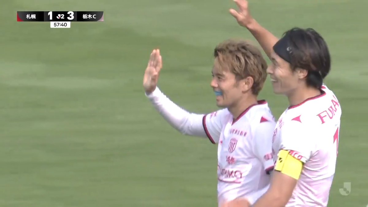 小池裕太に続き、 西谷和希も今日2得点の活躍!✨️ 🎦 ゴール動画 🏆 明治安田J2リーグ 🆚 札幌vs栃木C 🔢 1-4 ⌚️ 58分 ⚽️ 西谷 和希(栃木C) #Jリーグ
