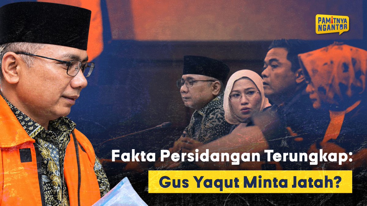 Bagi yang tidak mengikuti sidang kasus haji 2024, ini video sidang terkini. Dakwaan menyebut bahwa Gus Yaqut mendapatkan fee, atau memperkaya diri. Tapi saksi yang didatangkan KPK mengatakan demikian...