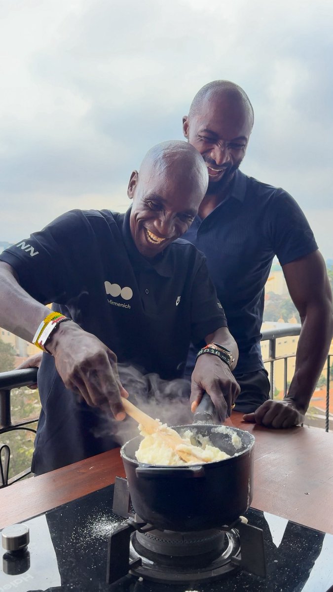 Life so private, no one knows Eliud Kipchoge - EGH🇰🇪 was once my teammate 😂 It’s been 10 years since we shared the stage at the Rio 2016 Olympics, carrying the hopes of a nation in the same colours. A decade later, we meet again in completely different chapters of our lives. This time not on the Olympic stage, but over a plate of butter orange and herb poached carrots with a lemongrass and kaffir lime leaf-infused mursik dressing cutting through their richness, served alongside creamy managu, grilled rump steak and ugali. Eliud took running beyond its limits and showed the world that NO HUMAN IS LIMITED. Now his dream goes beyond records, to make this world a running world, bringing people and communities together through running. My dream is to do the same with food, tell people’s stories through what we eat, where tradition meets free will and the only limit is what we’re willing to imagine. NO HUMAN IS LIMITED! NO INGREDIENT IS LIMITED!