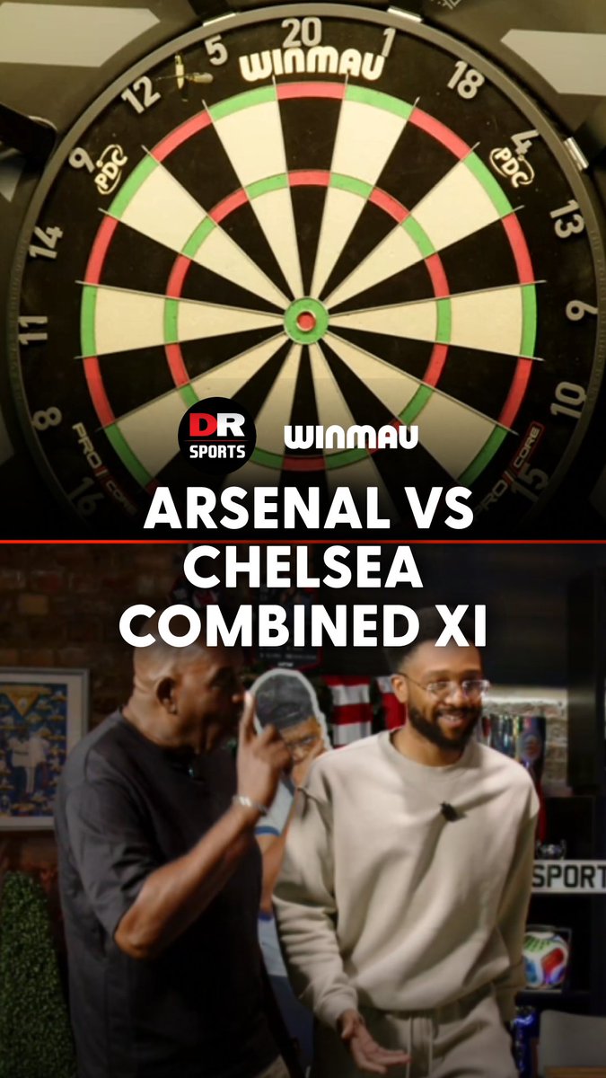 Arsenal vs Chelsea COMBINED XI decided by darts! 🎯 Winmau is the Force Behind Darts. Check out the @winmau gear we’re playing with, and more 👉 #WeekendPreview