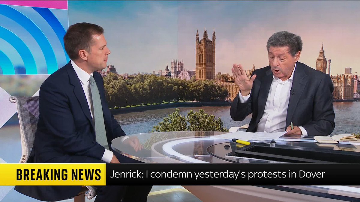 "Oh, boo hoo." Reform UK Treasury spokesperson Robert Jenrick tells a protester who appeared to have been hit by members at the party's conference to "get a life". Jon Sopel 📺 Sky 501, Virgin 602, Freeview 233 and YouTube