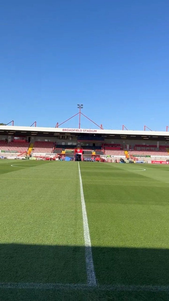 Landed for the season opener 🎬 📍 Broadfield Stadium