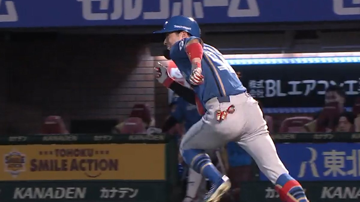これは止めようがない😌 #五十幡亮汰 美しいフォームで一塁を駆け抜け🏃‍♂️内野安打をもぎ取ると その後 二盗三盗と連続でスチールに成功😳 自慢の俊足で塁上をかき回す💨💨 #lovefighters #ベースボールLIVE で配信中[初月無料]