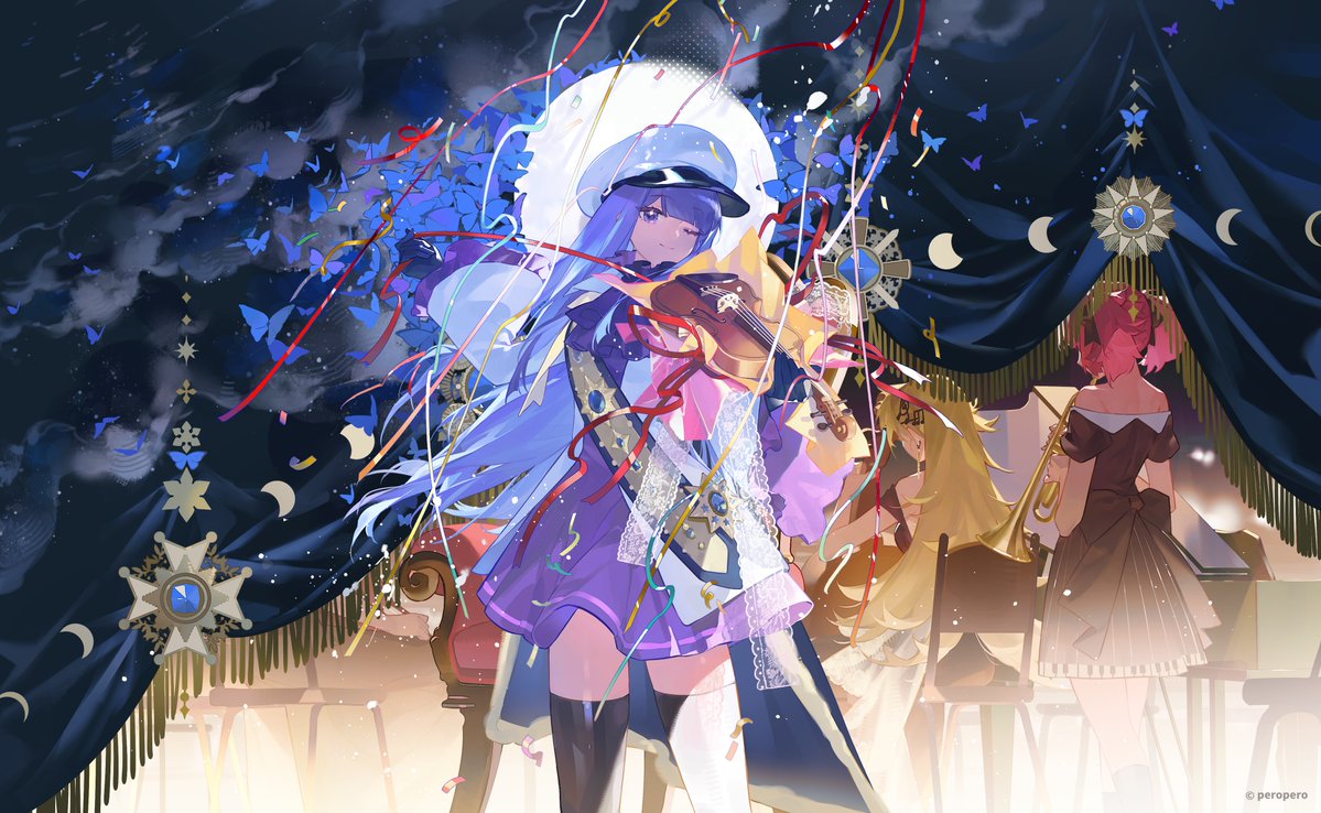 マーちゃん!!お誕生日おめでとう 🎂😫🎂 私のためにバイオリンを弾いてくれるの🥹何でもいいよ😫あ、やっぱり楽譜1セットぜーんぶ弾いて😭 #MuseDash