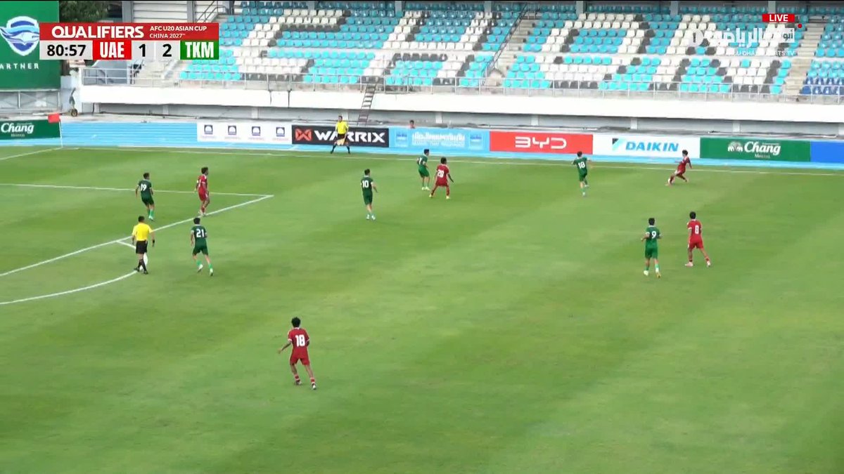 3 دقائق.. هدفان.. وتقدّم إماراتي 🇦🇪⚽️ منتخبنا الوطني يقلب تأخره إلى تقدّم أمام تركمانستان #الإمارات_تركمانستان تصفيات كأس آسيا تحت 20 عاماً | #أبوظبي_الرياضية 1️⃣