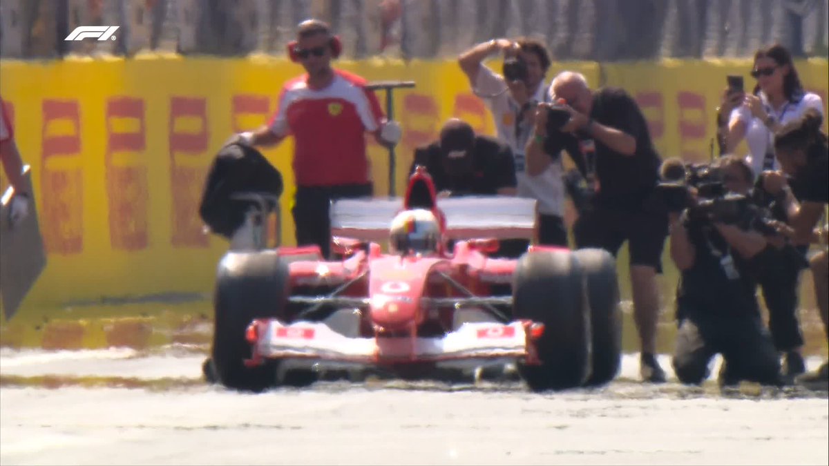 Seb in Michael's F2002 car at Monza ❤️ #F1 #ItalianGP Scuderia Ferrari HP