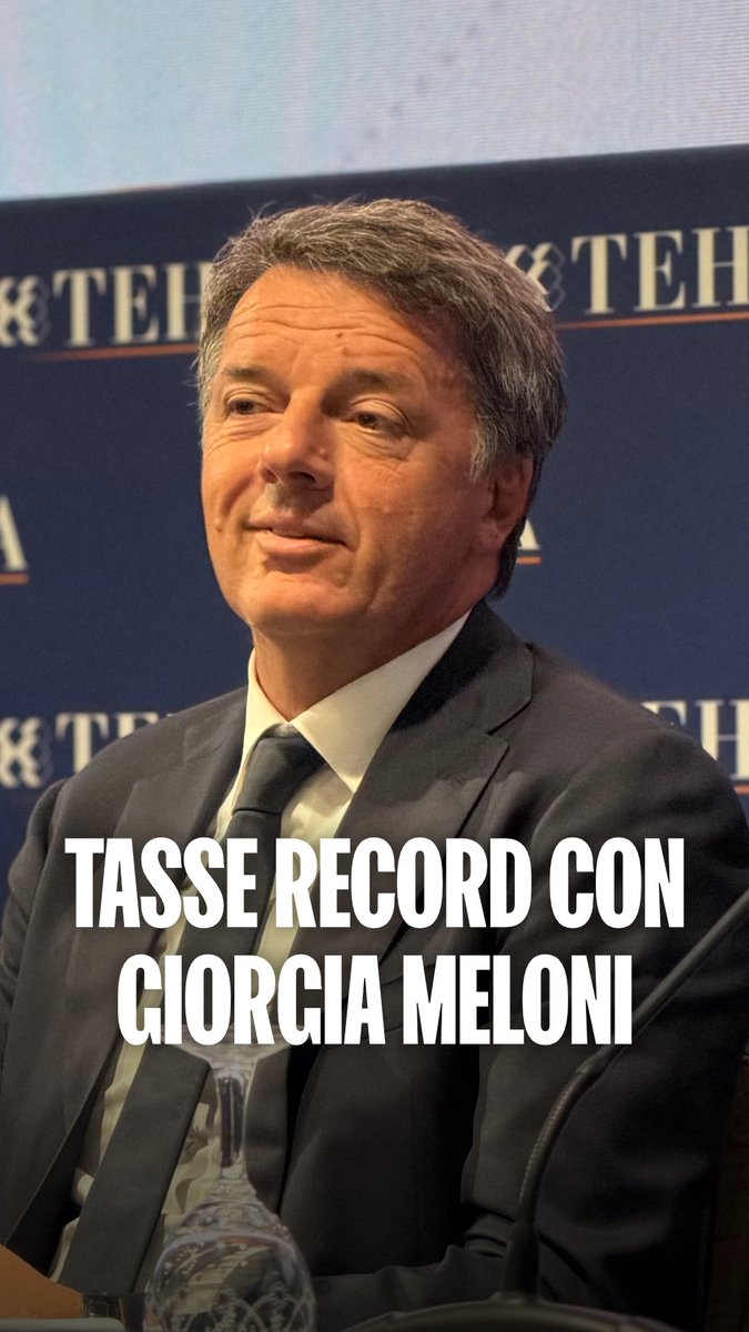 Giorgia Meloni è Lady Tax. Ha portato la pressione fiscale al record storico: 43.1%. L’ho detto papale papale a Cernobbio. Ma come fanno a votarla quelli che chiedono di ridurre le tasse?