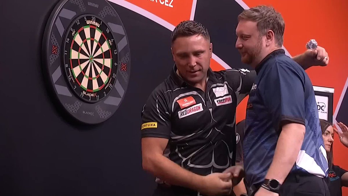 PRICE MOTORS PAST MENZIES! It's a demolition job from Gerwyn Price to kick off Finals Day in Prague! The Welshman dispatches Cameron Menzies 6-1 to ease through to the quarter-finals! 📺 #ET12