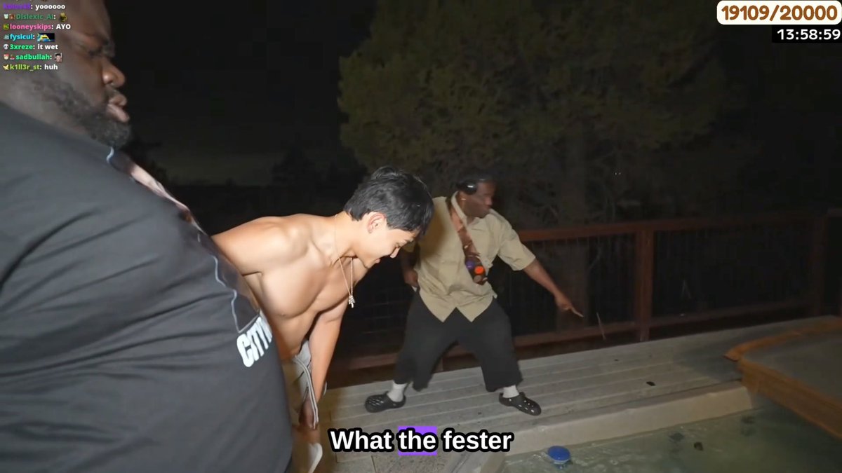 Jasontheween, Pudgie, Tbvnks &amp; DuB were all in disbelief after finding a dead rat in the hot tub of their Airbnb in Big Bear Lake during their 24/7 camping trip 😳👀