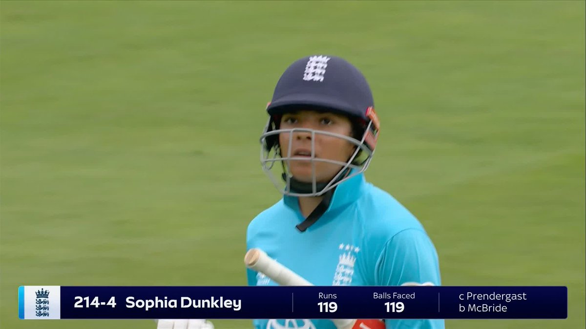Sophia Dunkley's magical innings comes to an end! 🪄