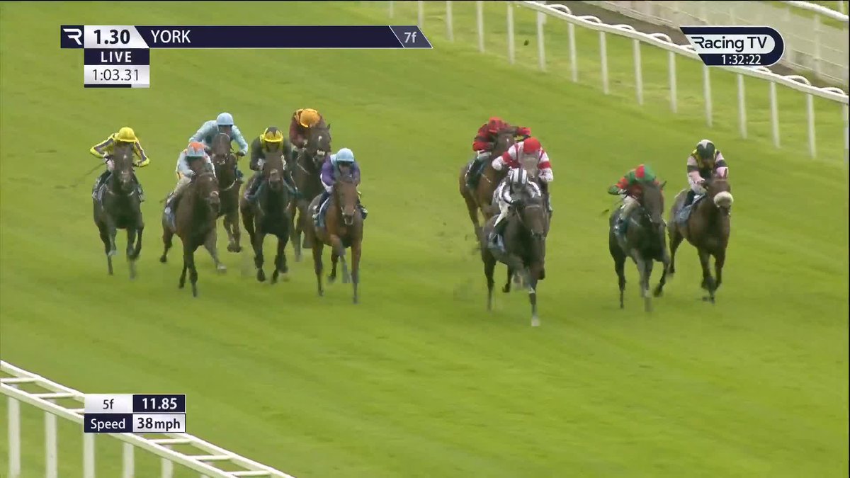 Away and GONE 🌬️ Wootton Bassett colt Mezzo Forte leaves his debut form a long way behind to get off the mark in style under Cieren Fallon. Somerville Lodge Stables | York Racecourse