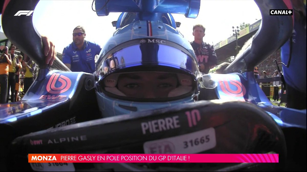 Gasly se met en place sur la grille ! ➡️ RDV à 14H55 sur CANAL+ pour le départ du Grand Prix d’Italie 🇮🇹 #ItalianGP #F1