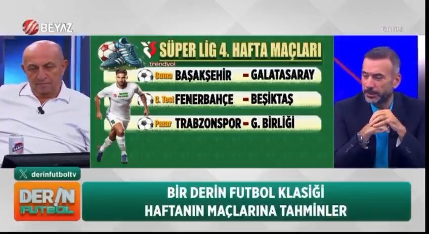 Derin Futbol programında yorumcularımızın derbi tahminleri! Winner: Sinan Engin 👑 #beyazfutbol