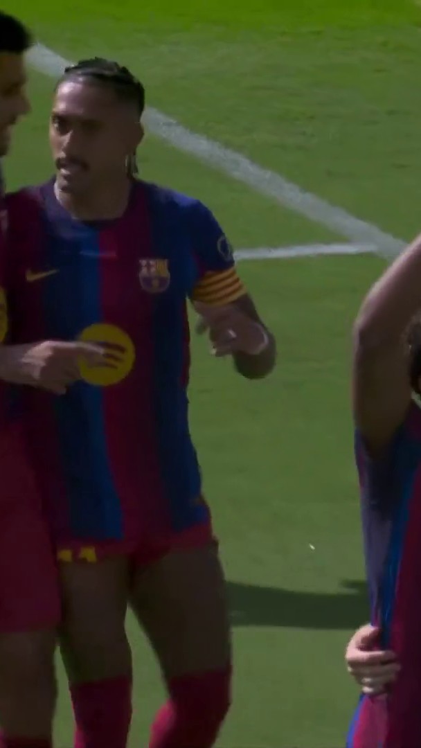 ⚽️ تمريرة رائعة من فيرمين لوبيز يترجمها لامين جمال إلى هدف التقدم لبرشلونة أمام فالنسيا 🔥 #الدوري_الإسباني