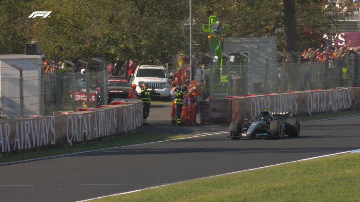 FROM P19 TO P1 A special drive from a sensational talent 🤩 #F1 #ItalianGP Mercedes-AMG PETRONAS F1 Team