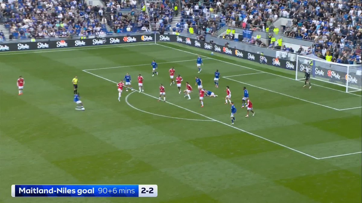 "Evertonians have been crying all summer for a right-back and it's finally been worth the wait" ๐ The Super Sunday panel analyse Ainsley Maitland-Niles' equaliser against Man Utd ๐