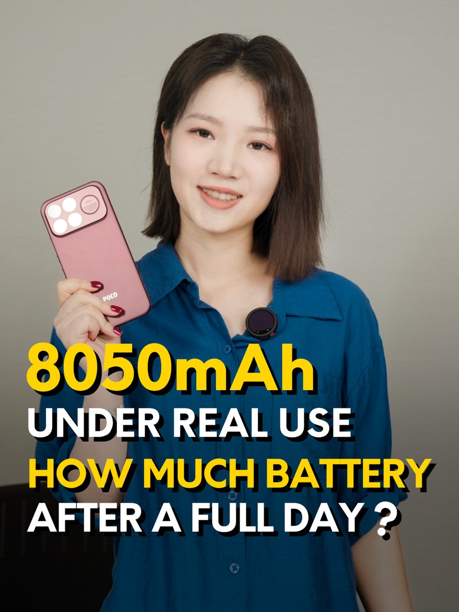 No charging all day with the #POCOF9Ultra. 🔋 Guess how much battery I’ve got left? Check this out. #UltrapowerUnbound