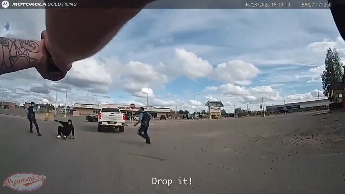 2x Fairbanks, Alaska police officers along with a state trooper responded to a call from a probation officer who called to report he saw Brandon Michael Roberts, who had an active felony warrant, at the local mall. As police approached him, he fled and then drew a Glock 43x prompting the officers to conduct an impromptu 9mm ballistics test on his torso with their Glock 17 MOS wearing Holosun optics with co-witness iron sights despite the sketchy crossfire situation. The test proved successful and Mr. Roberts died from his injection of copper and lead saving taxpayers millions of dollars. Interestingly, according to the shooting investigation, one of the officers shots hit Mr. Roberts' G43X and disabled the pistol. Train accordingly... #CityLife #fairbanks #cops #alaska #glock #police #holosun #AK #ballistics #holosun #urban