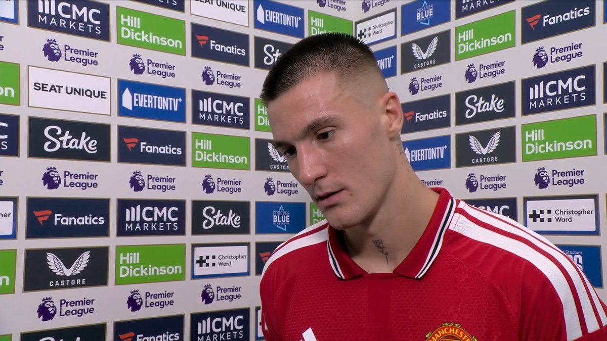 🗣️ "It's important what you learn from it" Benjamin Šeško reacts after scoring in Man Utd's 2-2 draw with Everton.