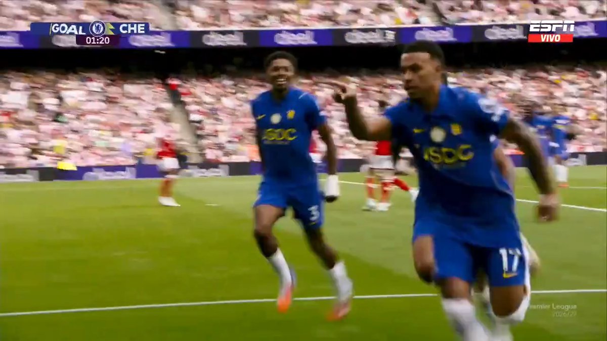¡UN SUEÑO ENGANCHARLA ASÍ! Golazo total de Morgan Rogers en el derbi entre Chelsea y Arsenal por la fecha 3 de la #PREMIERxESPN. 📺 Mirá la Premier League por #DisneyPlus Plan Premium