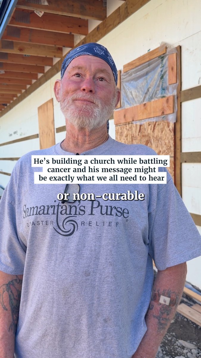 "He's in the mountain just like He's in the valley. He's with us everywhere we go." This faithful volunteer has terminal cancer and is serving with us as we build a church in rural Alaska. We praise God for him and his willingness to serve in life's mountains as well as the valleys. Please keep him--and all of our volunteers working in Jesus' Name--in your prayers.