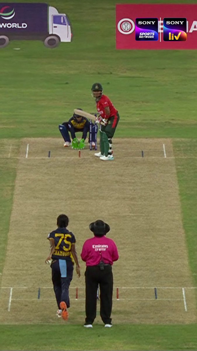 AGE: 17. WICKETS: 3. 😮‍💨🔥 A sensational spell from Chamudi Praboda has left Bangladesh's batting lineup in complete disarray! 💥 Watch Sri Lanka vs Bangladesh LIVE NOW on Sony Sports Network TV channels & Sony LIV. #SonySportsNetwork #SonyLIV #DPWorldWomensAsiaCup2026 #NotAGentlemansGame