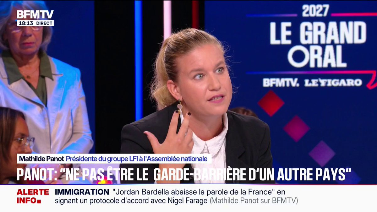 "Le racisme n'est pas une opinion, c'est un délit", rappelle Mathilde Panot (LFI)