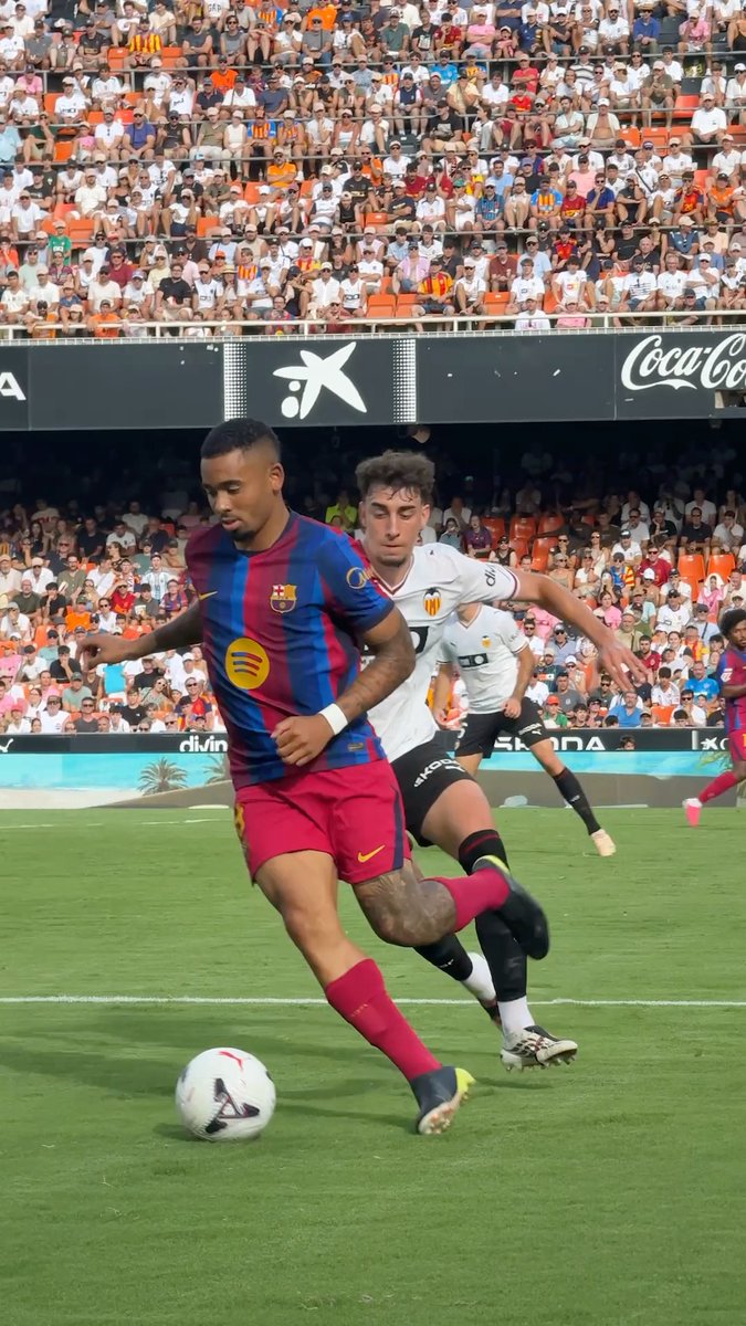 Así fueron los primeros momentos de Gabriel Jesús como jugador del Barcelona 🔵🔴🇧🇷.