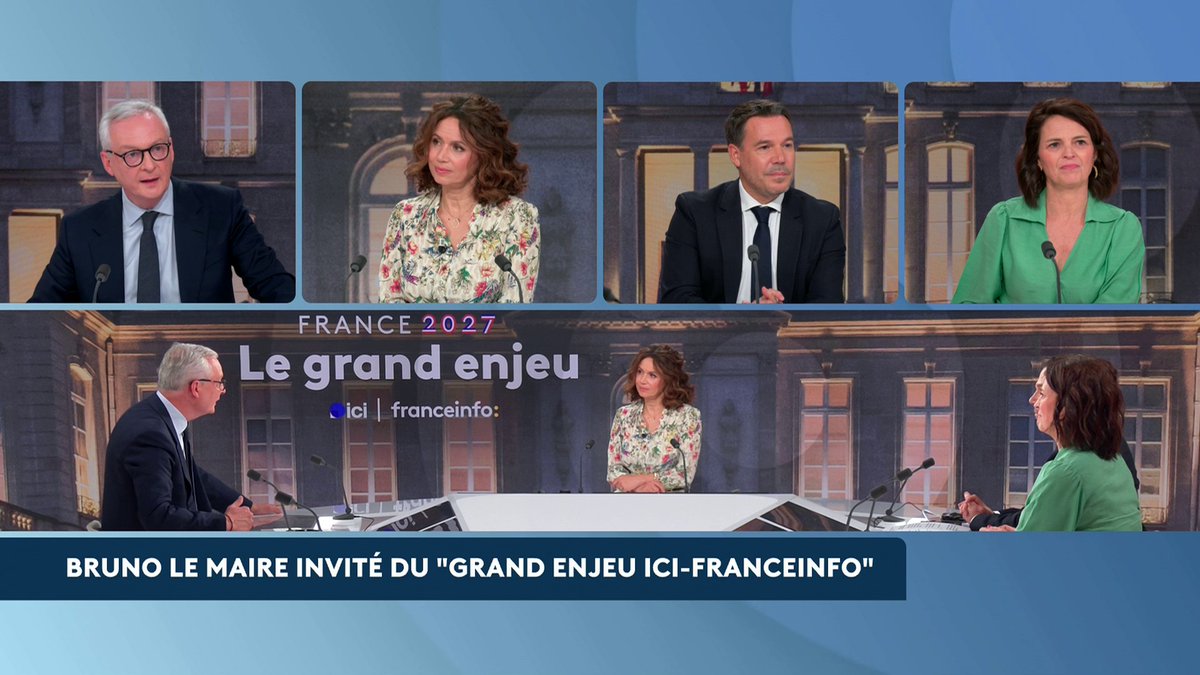 🔴🗣️ "Je préfère qu'on fasse un effort puissant, rapide et efficace plutôt que de faire durer le supplice pendant des années et des années", défend Bruno Le Maire. Son objectif : "D'ici 2029, retourner sous les 3% de déficit public." #LeGrandEnjeu #Canal16