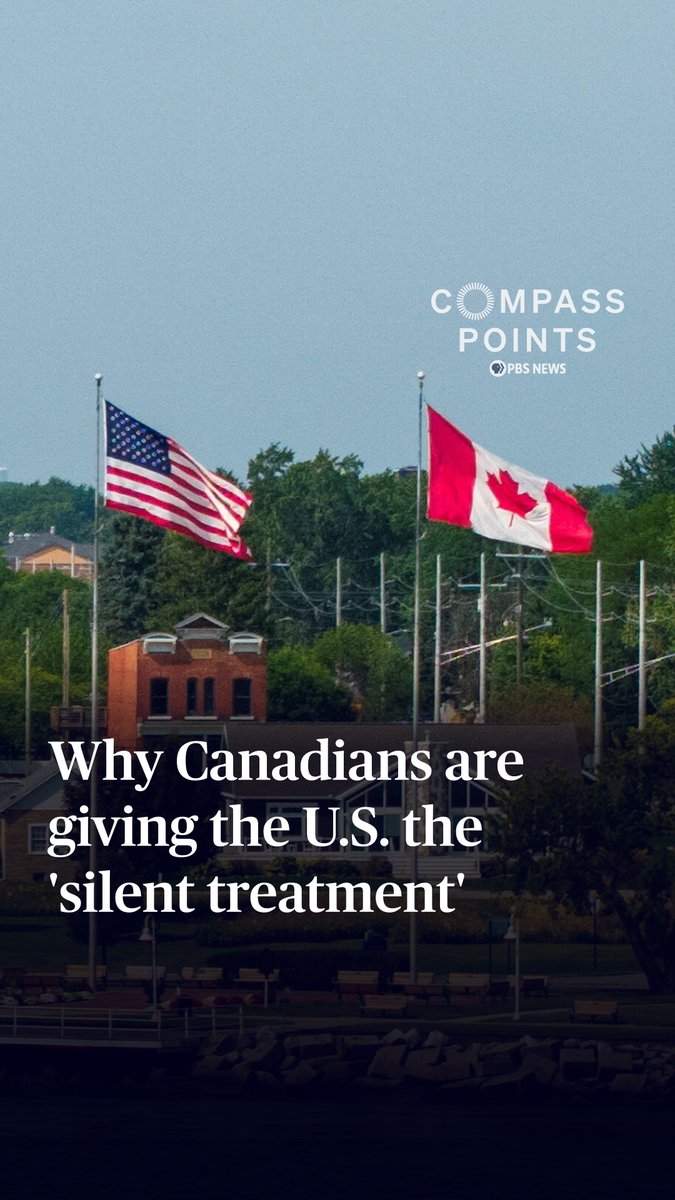 Canadians are giving the United States the "silent treatment" amid the ongoing trade war and rhetoric from the Trump administration, says Christopher Sands (Christopher Sands) of Johns Hopkins University. "Canadians are not crossing the border," he told Compass Points host Nick Schifrin. "They're boycotting our products. A lot of people aren't taking vacations or coming to see sporting events in the United States." Sands added that he wishes more Americans would speak out against the trade war and President Donald Trump's recent comments about their northern neighbor. "One of the reasons this is so damaging is that Canadians are in a nationalist mood and they're feeling insulted, and their American friends and relatives are brushing it off," he said. "That's not the response Canadians want." Compass Points from PBS News analyzes prominent international affairs topics and America’s role in a shifting world, breaking down global conflicts, rising tensions, and their implications for U.S. interests. Visit the PBS News website to watch this week's episode.