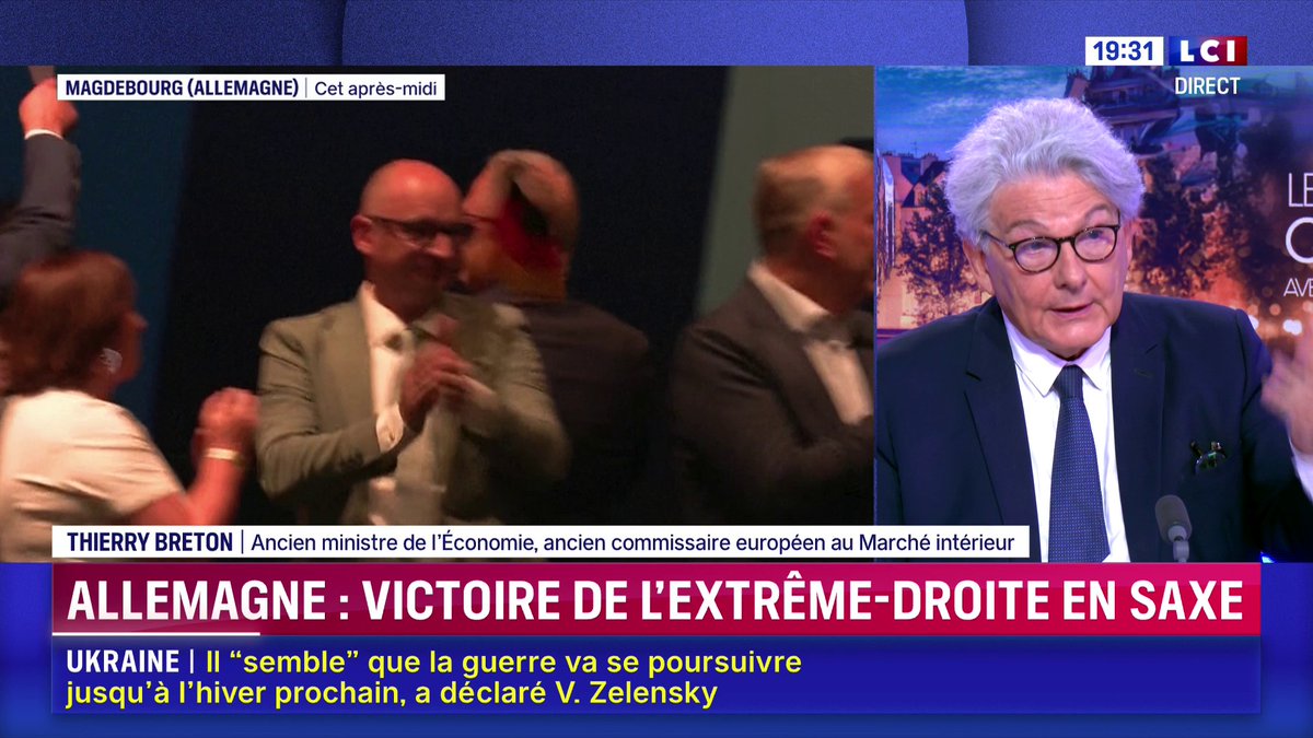 🔴🇩🇪 Allemagne : l'AfD remporte une nette victoire à une élection régionale en Saxe-Anhalt "C'est un choc énorme" réagit Thierry Breton 📺 Darius Rochebin