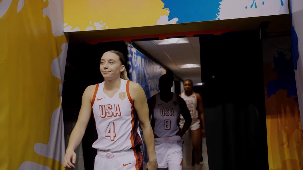 Everyone on USAB was excited to get on the court with PB4 at the #FIBAWWC 🤝