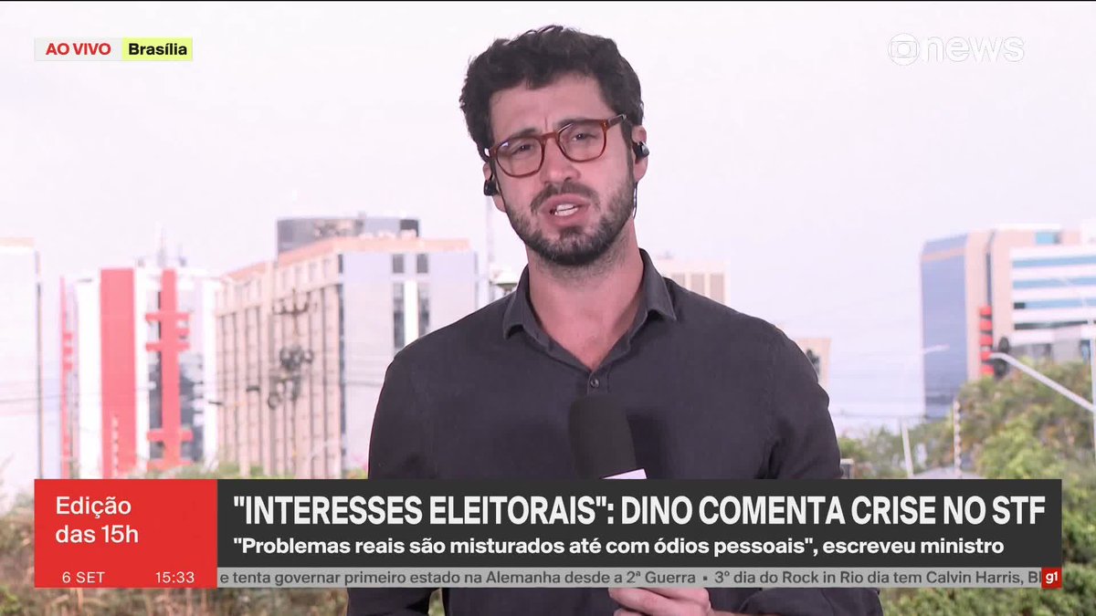 O ministro Flávio Dino usou as redes sociais para se manifestar sobre a crise no Supremo. ➡️ Assista ao #JornalGloboNews na TV e no #globoplay #GloboNews