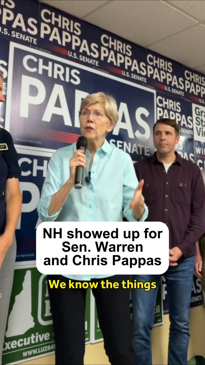 We've got to fight for lower costs and a better future, but we need a majority in the Senate to make it happen. Grateful to have Elizabeth Warren’s support in this race. Now let’s win this election, and get it done.