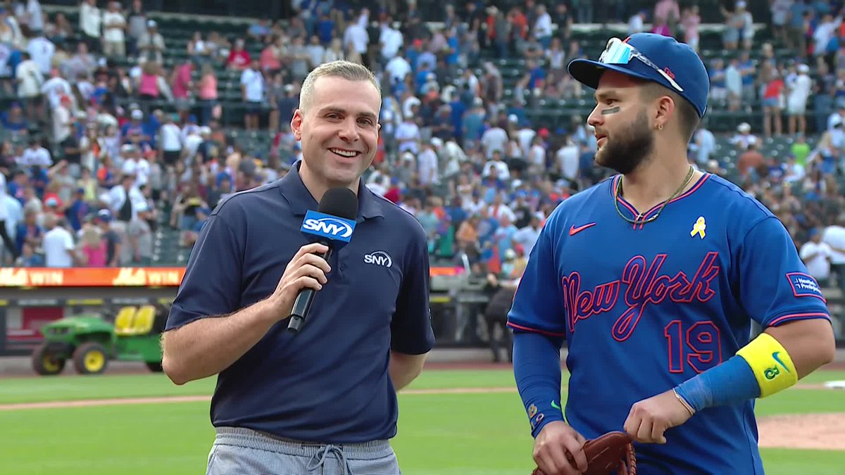 "Obviously, Juan deserves that respect, but I just want to be ready for those moments." Bo Bichette talks with Steve Gelbs after hitting a go-ahead three-run homer following Juan Soto being intentionally walked in the 8th inning: