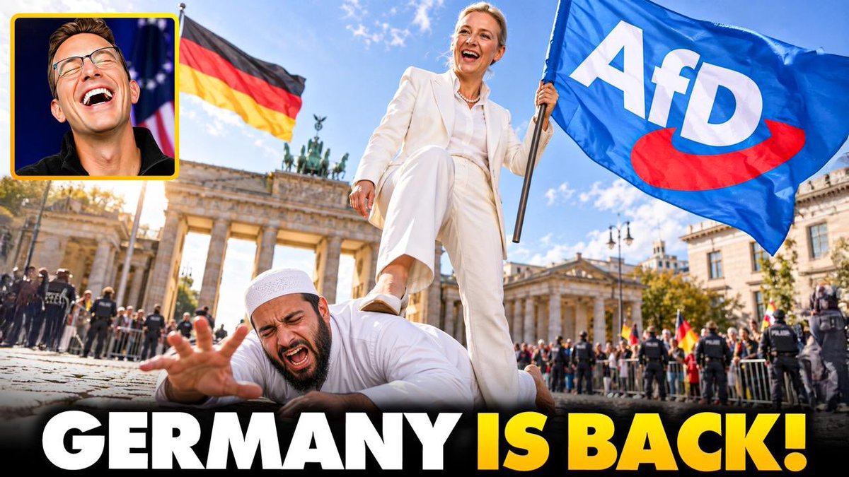 VICTORY: German Nationalists WIN Landslide Election to DEPORT Invaders, Close Border, BAN Welfare... AfD just won a landslide in eastern Germany. 44.5%. The youth voted for them even harder. They ran on one message: send them home. Close the border. Cut welfare. Carry out the largest deportations in modern German history. They tried to smear them as far-right, in reality this is how the majority of the country feels. Europe is waking up. Remigration is coming...