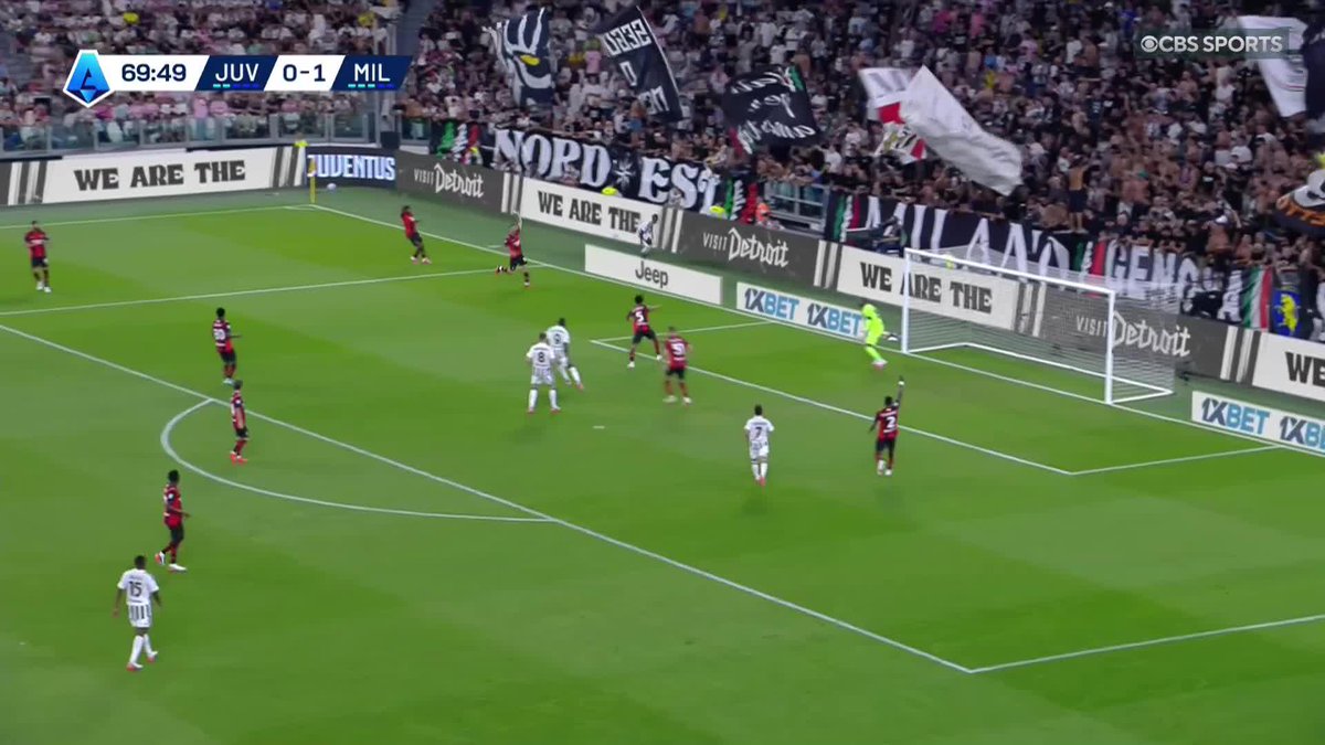 Alphadjo Cissรจ is SPECIAL ๐คฉ The 19-year-old breaks the deadlock with a stunning finish and puts Milan 0-1 up at the Allianz Stadium ๐ฅ Watch Serie A on Paramount+ ๐บ