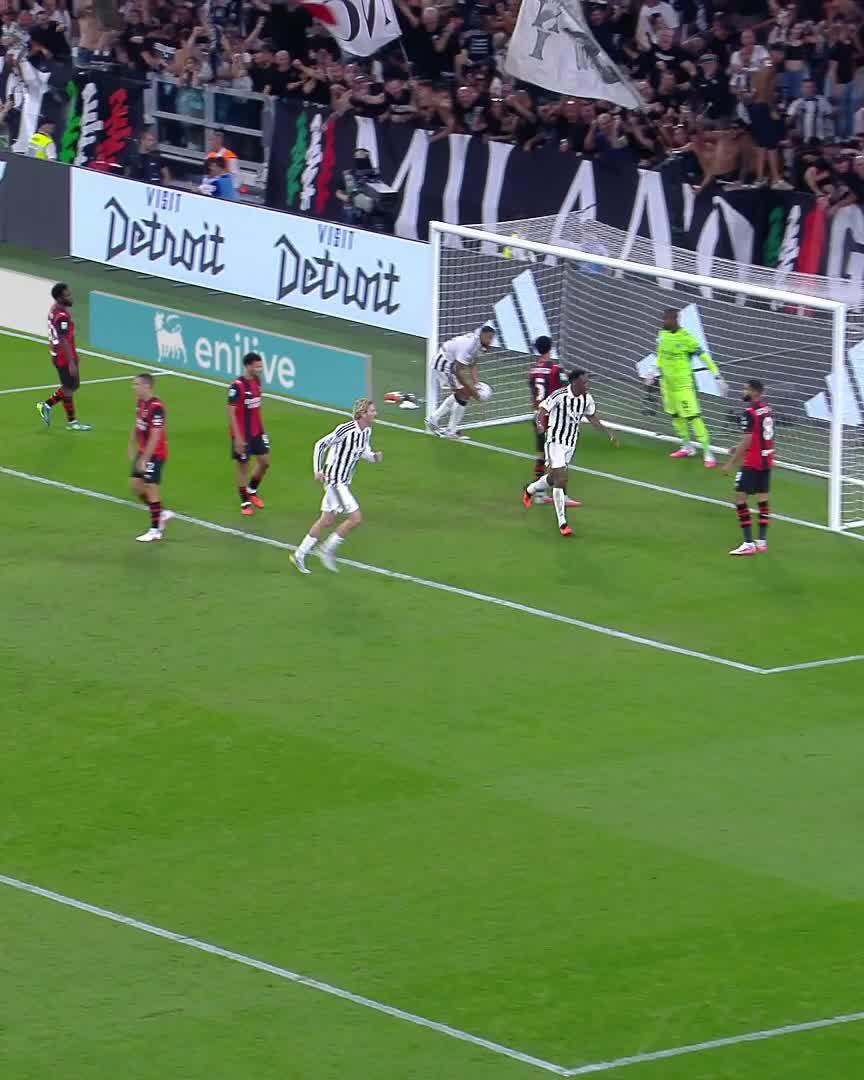 La pareggia Gatti al 90’ 🤯🔥 #JuveMilan #SerieAEnilive