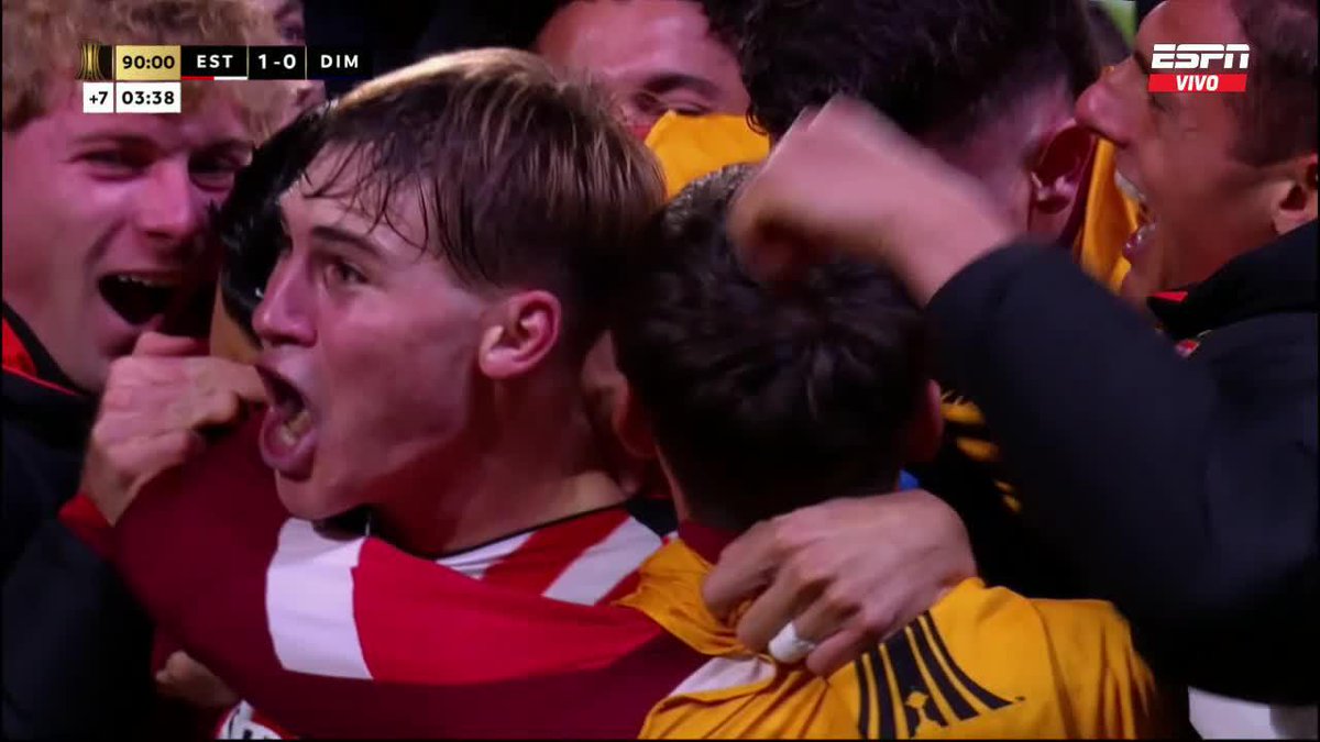 El gol de Estudiantes al DIM es el único en la historia que tuvo aura siendo confirmado por el VAR. Emociona.