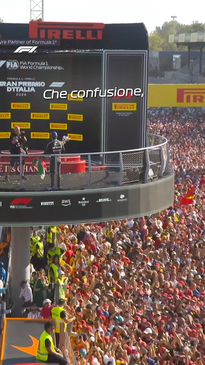 Pure Italian passion! 🇮🇹❤️ #F1 #ItalianGP