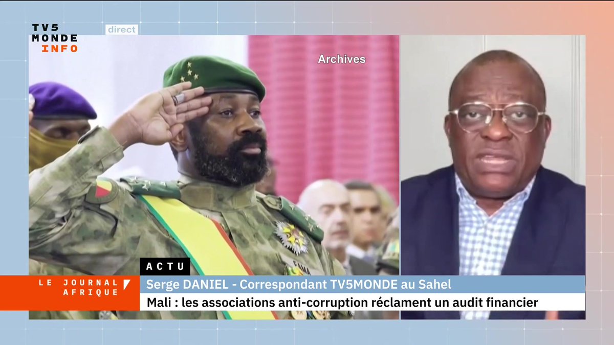 🇲🇱 Au Mali, les associations de lutte contre la corruption et de la délinquance financière demandent l'audit des marchés publics passés sous la transition. Vendredi, elles ont saisi les instances compétentes. L'analyse de Serge Daniel, correspondant TV5MONDE au Sahel.
