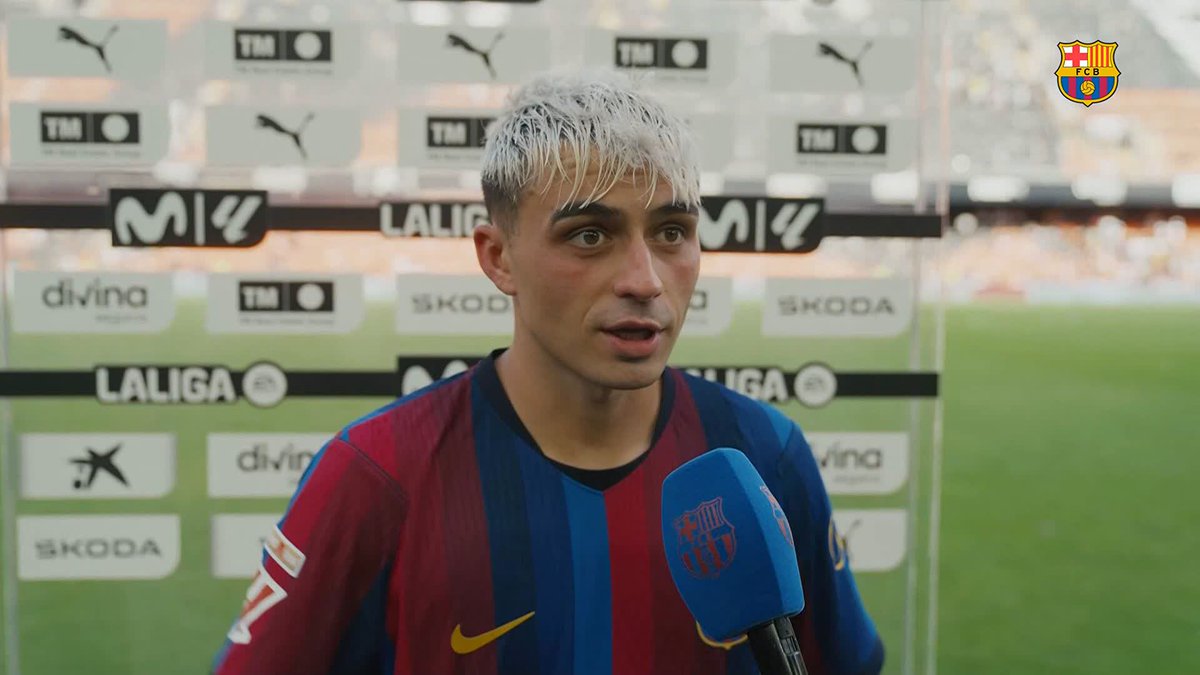 🔊 Les declaracions de Pedri i Gabriel Jesus després de la victòria a Mestalla per 0-5