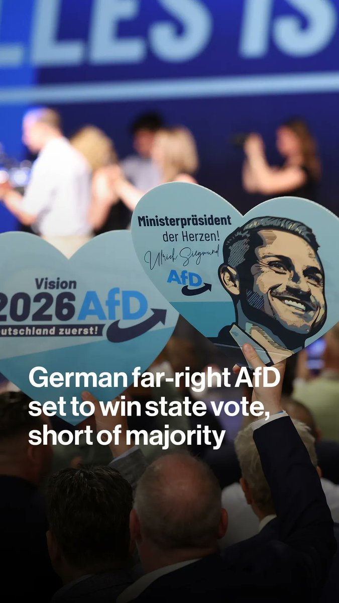 The far-right Alternative for Germany scored its best-ever result in a state election on Sunday amid growing public discontent with the political establishment, delivering a powerful blow to Chancellor Friedrich Merz. Bloomberg's Oliver Crook explains